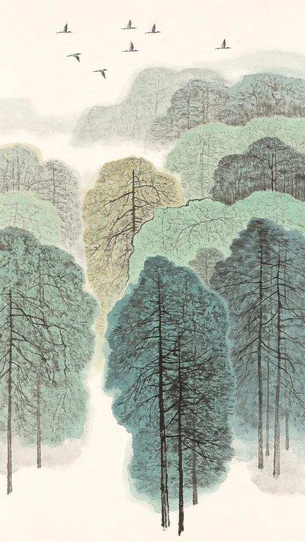 Lu Yanguang's abstract expressionist illustrations exhibit minimalism and surreal dream effects